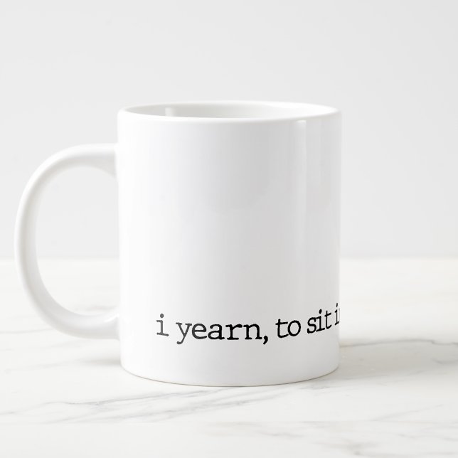 Grande Tasse "...et être." Bouchon de poésie de spécialité (Créateur téléchargé)