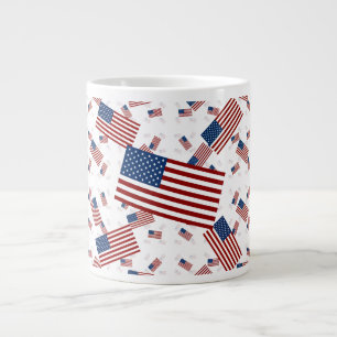 Grande Tasse États-Unis Drapeau en calques Askew