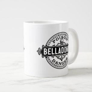 Grande Tasse Étiquette poison de style Vintage Belladonna