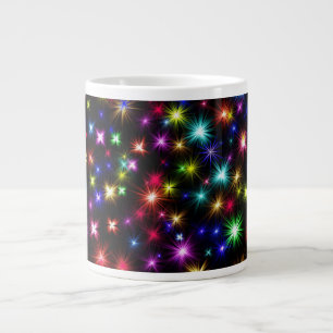 Grande Tasse Étoiles colorées Feu d'artifice Design-27317