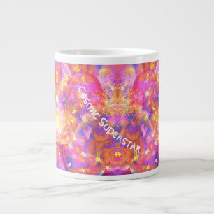 Grande Tasse Etoiles cosmiques dans une galaxie de rouge orange