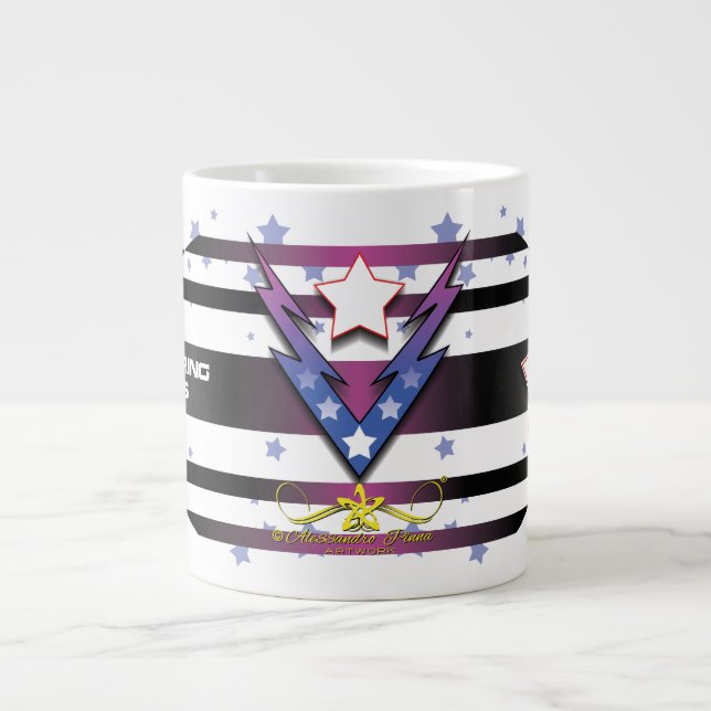 Grande Tasse Étoiles de tonnerre (Devant)