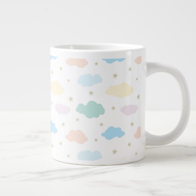 Grande Tasse Étoiles et nuages Pastel (Droite)