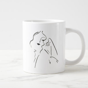 Grande Tasse Étude simple - Dessin d'une dame