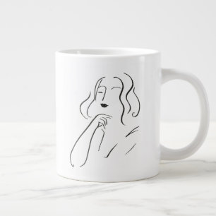 Grande Tasse Étude simple - Dessin d'une femme