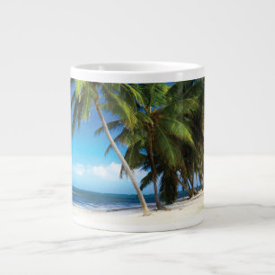 Grande Tasse Exotic beach throw pillow