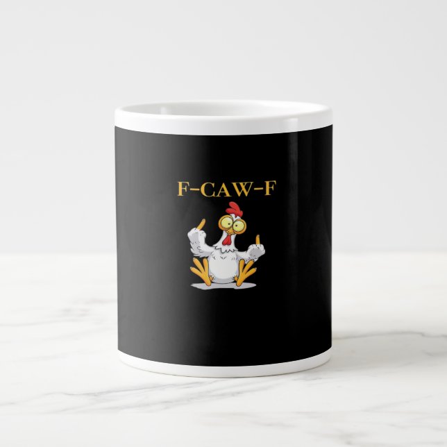 Grande Tasse F-Caw-F Funny Chicken Retro Classic (Devant)