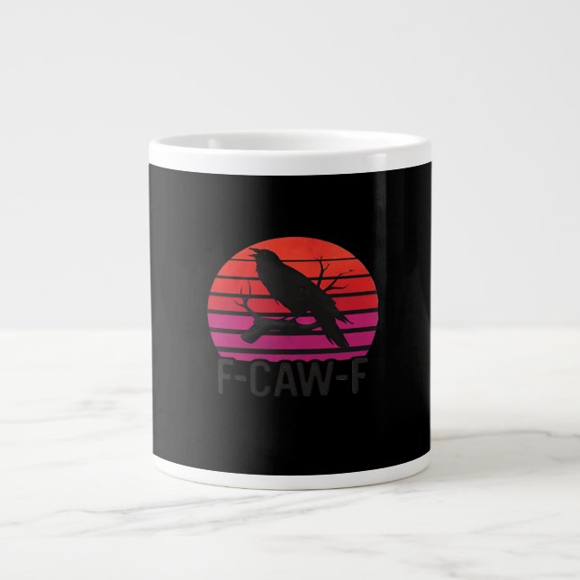 Grande Tasse F-Caw-F Funny Crow Classic Minimal Clean (Devant)