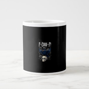 Grande Tasse F-Caw-F Graphisme de corbeau créatif décontracté
