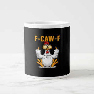 Grande Tasse F-Caw-F Poulet Classique Drôle Tendance
