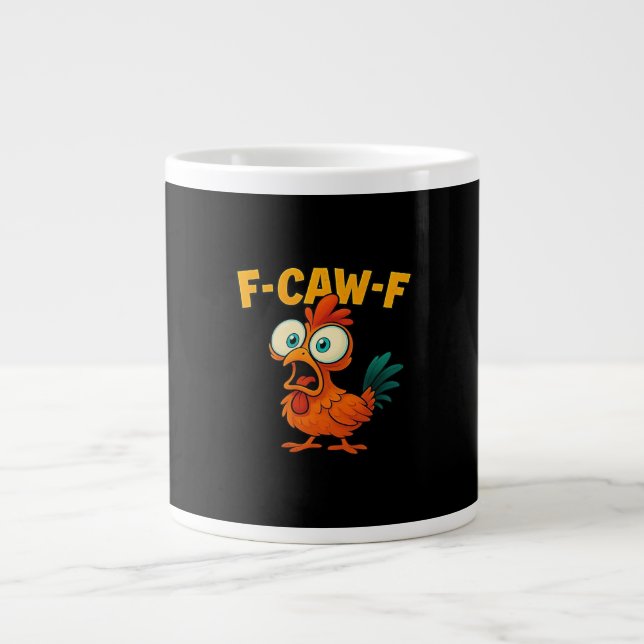 Grande Tasse F-Caw-F Poulet Créatif Essentiel Décontracté (Devant)