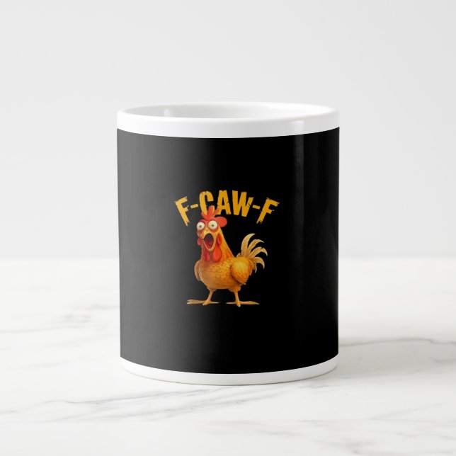 Grande Tasse F-Caw-F Rétro Classique (Devant)