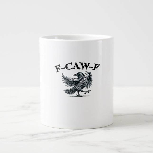 Grande Tasse F-Caw-F Style Rétro (Devant)