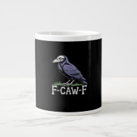 F-Caw-F Texte d'os Crâne Corbeau - Humour Gothique