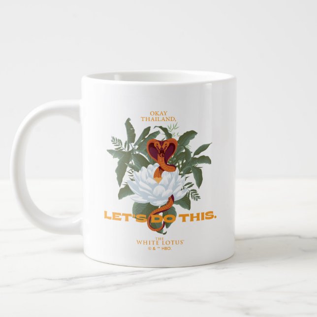 Grande Tasse "Faisons ça" Cobra - Le Lotus Blanc (Gauche)