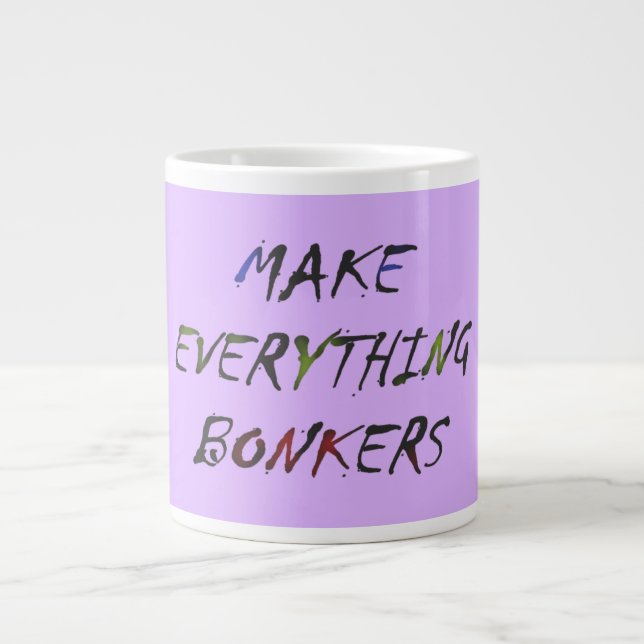 Grande Tasse Faites tout des bonbons fous (Devant)