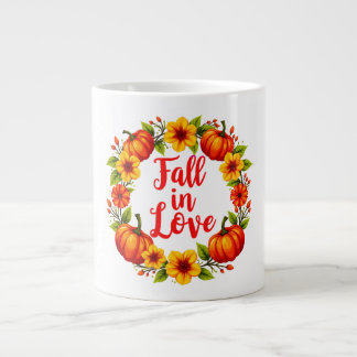 Grande Tasse Fall in Love : Vibrant Automne Wreath Design