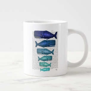 Grande Tasse Famille Blue Whale