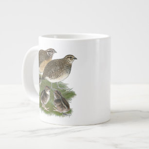 Grande Tasse Famille Coturnix Quail