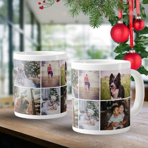Grande Tasse Famille personnalisée 8 photo Collage de photos Ga