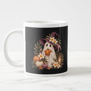 Grande Tasse Fantôme fantaisiste d'automne avec citrouilles et