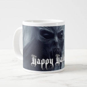 Grande Tasse Fantôme noir dans un paysage infernal - Halloween