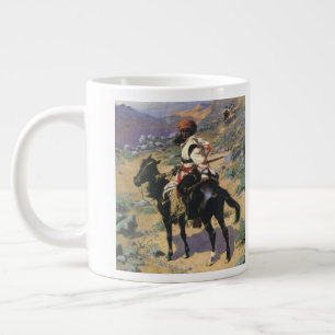 Grande Tasse Far West vintage, Un trappeur indien par Remington