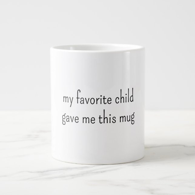 Grande Tasse Favorite journée de la mère enfant (Devant)