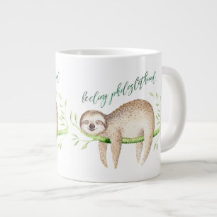 Grande Tasse Feelin PhiloSLOTHical drôle de humour paille