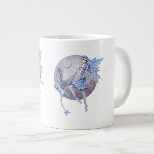 Grande Tasse Fées de lune bleu et pourpre