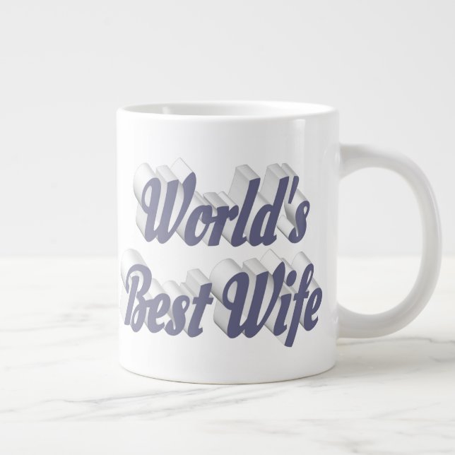 Grande Tasse Femme avec demi-texte gris (Droite)