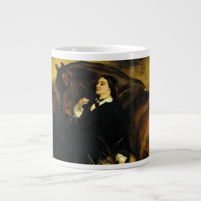 Grande Tasse Femme et Cheval (Devant)