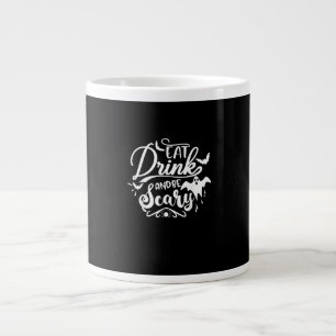 Grande Tasse Femmes Mangez Buvez Et Soyez Effrayantes Halloween