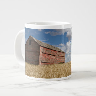 Grande Tasse Fermes Vielle grange rouge en champ de blé