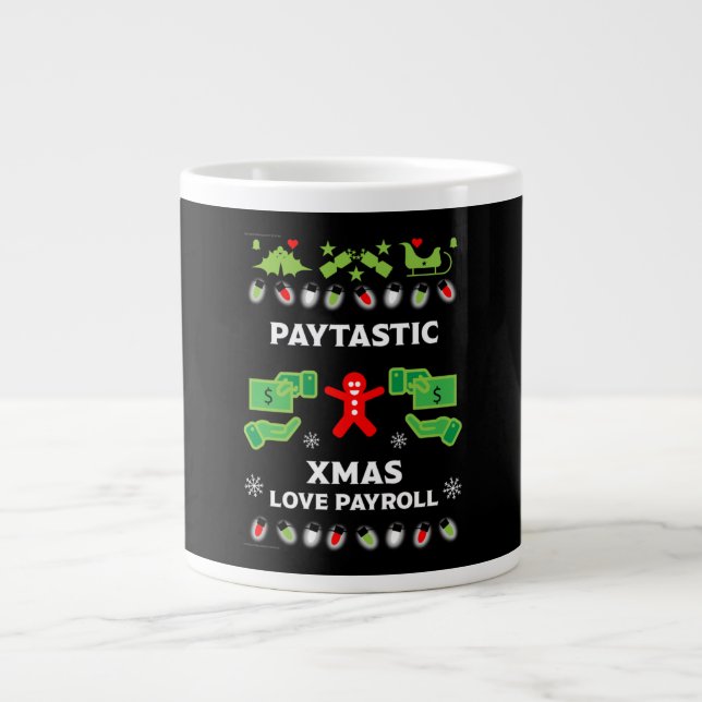 Grande Tasse Fête de la paye de Noël (Devant)