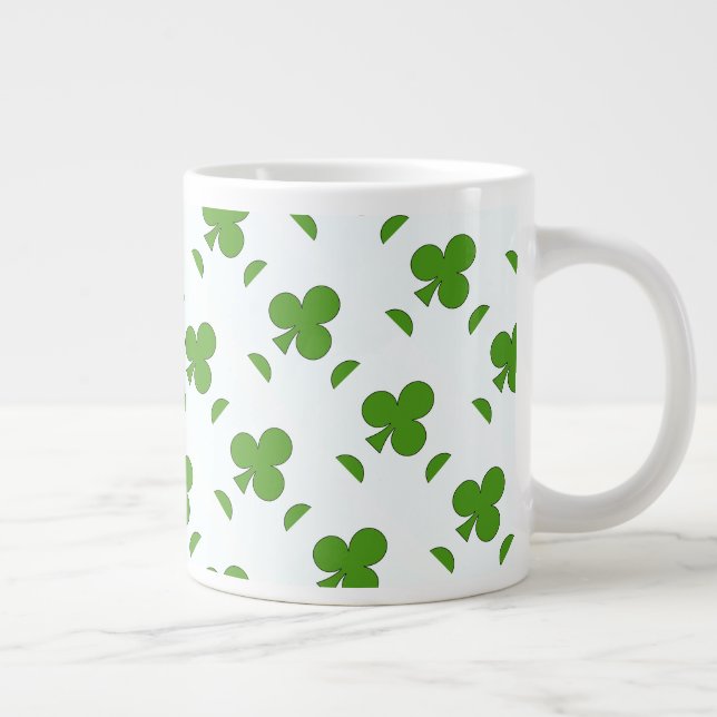 Grande Tasse Fête de la Saint-Patrick shamrock (Droite)