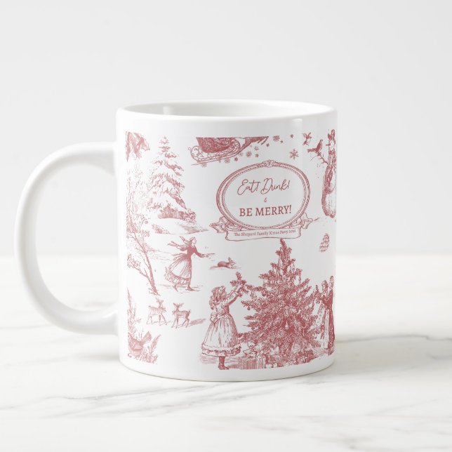 Grande Tasse Fête de Noël Chinoiserie (Gauche)