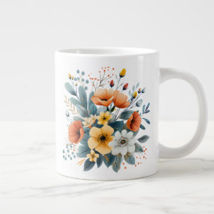 Grande Tasse Fête des mères Boho Fleurs Clipart-619830