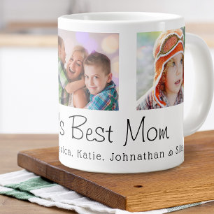 Grande Tasse Fête des Mères Meilleure Maman du Monde 3 Photos