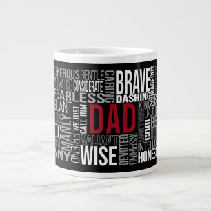 Grande Tasse Fête des pères  Collage de mots  Customiser ça 