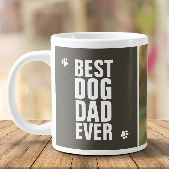 Grande Tasse Fête des pères Meilleur Chien Papa Jamais Photo (Créateur téléchargé)