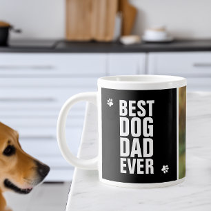 Grande Tasse Fête des Pères Meilleur Papa Chien Photo