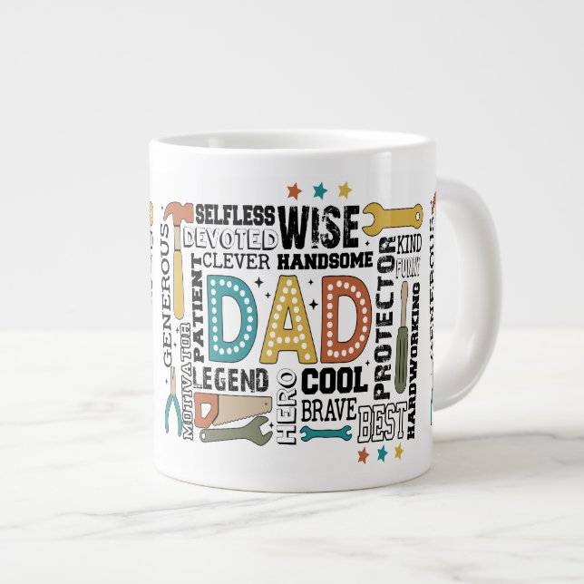 Grande Tasse Fête des pères papa (Devant droit)