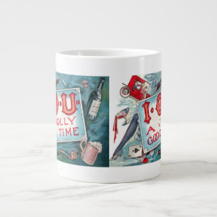 Grande Tasse Fête des Vices Vintage, Jeux d'Argent Boisson Fume