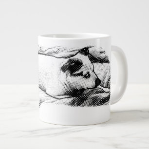 Grande Tasse Feu de Terrier avec des boules de neige baisées