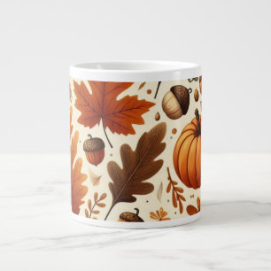 Grande Tasse feuille/citrouille/cavernes Automne