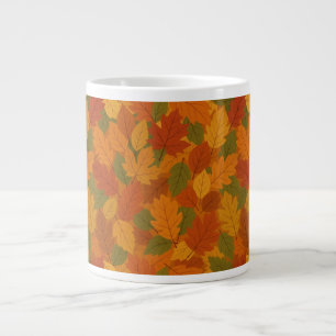 Grande Tasse Feuilles classiques d'automne à motifs