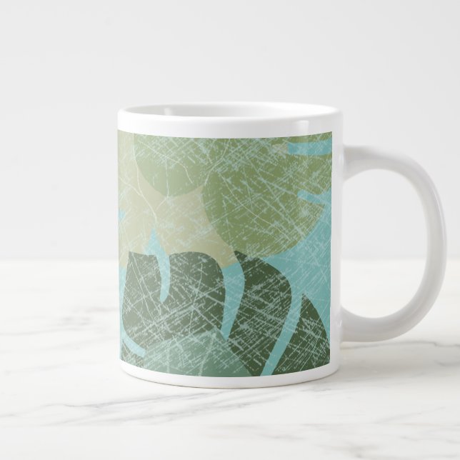 Grande Tasse Feuilles dénaturés tropicaux (Droite)