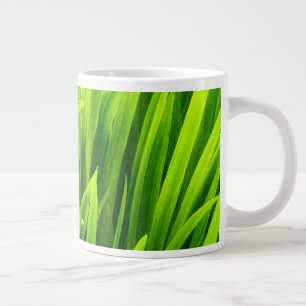 Grande Tasse Feuilles rétro-éclairées dans un jardin