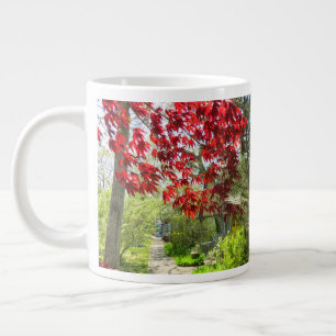 Grande Tasse Feuilles rouges et promenade - Vignoble de Martha